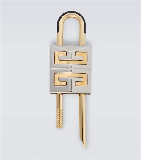 givenchy keycord|4G Padlock keyring in metal .